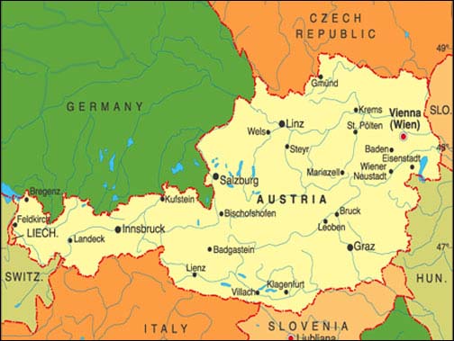 austria map